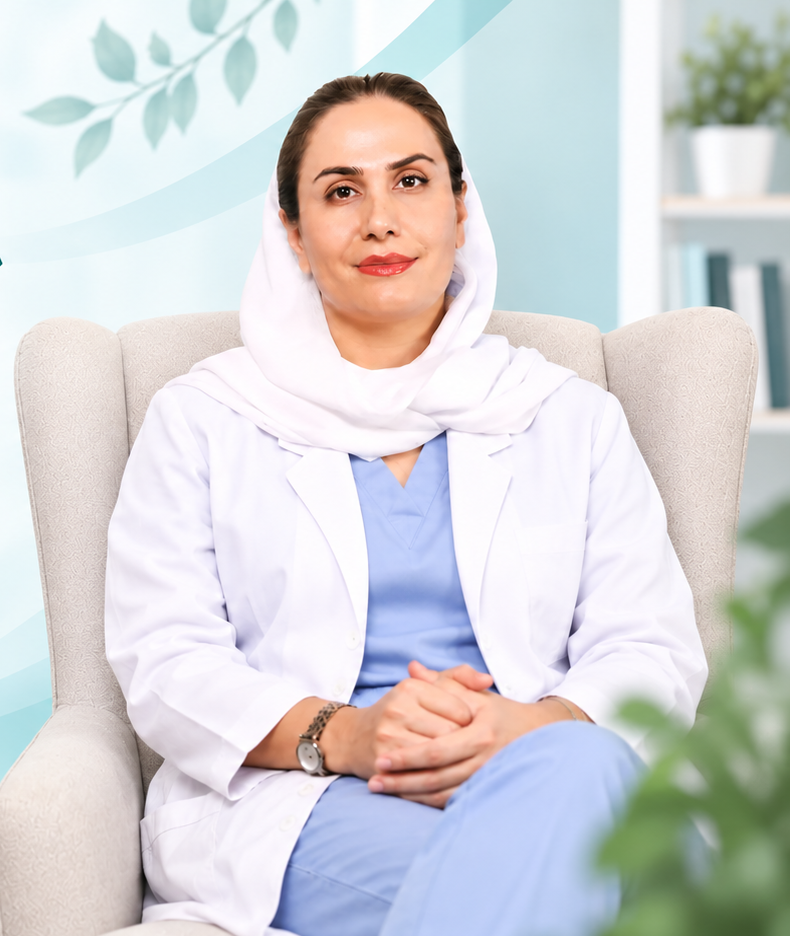 دکتر نغمه خورسند، متخصص زنان و فلوشیپ ناباروری در مشهد