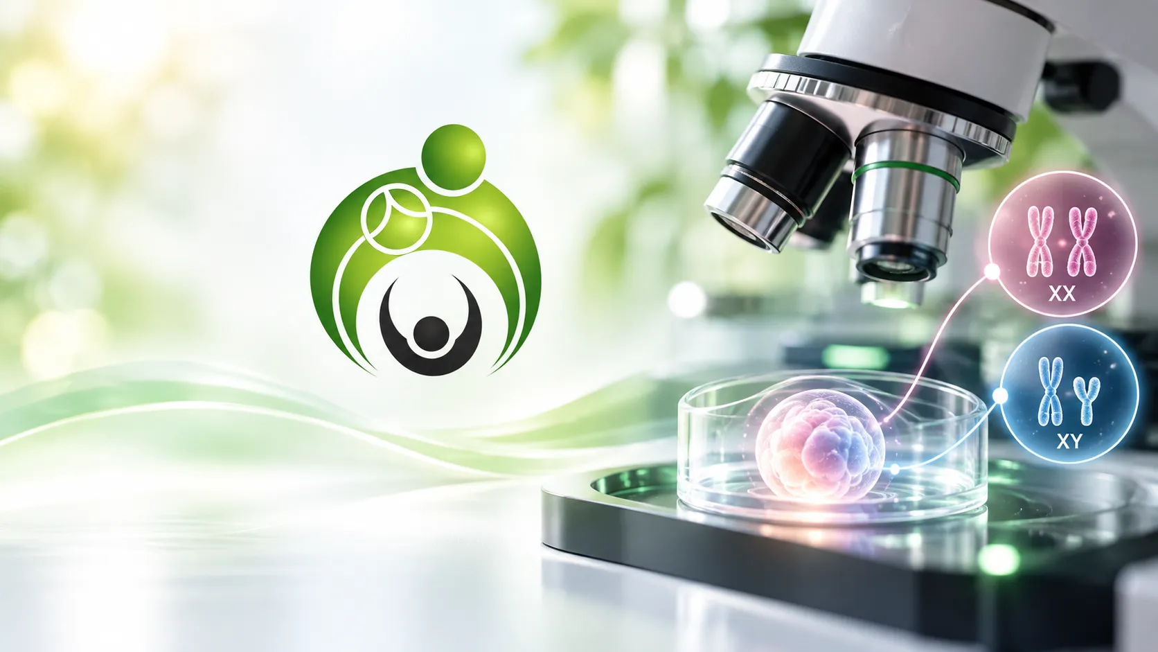 تصویر مفهومی بررسی جنین در آزمایشگاه IVF